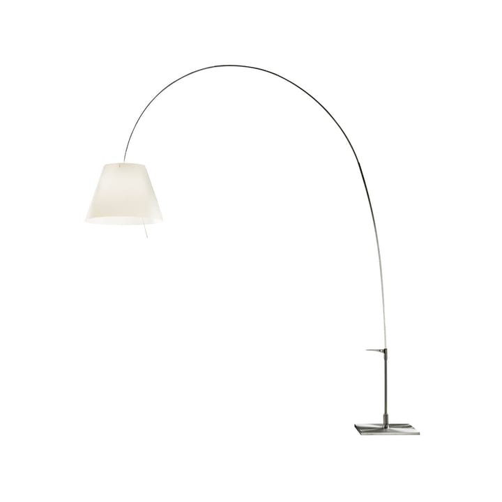 Lampada da pavimento Lady Costanza D13E d - paralume bianco, struttura in alluminio - Luceplan