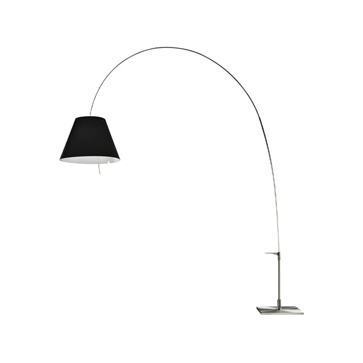 Lampada da pavimento Lady Costanza D13E d - paralume nero, struttura in alluminio - Luceplan