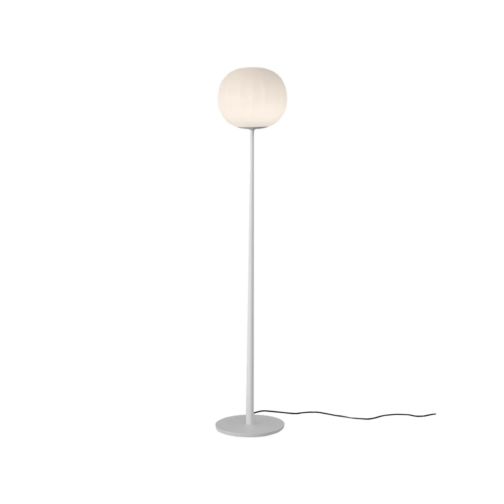 Lampada da pavimento Lita, Ø 30 cm, struttura bianca Luceplan