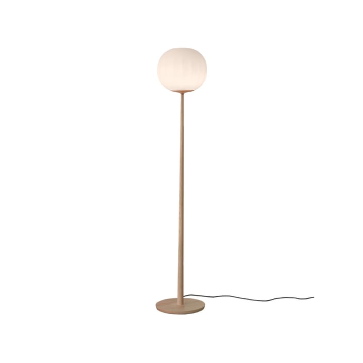 Lampada da pavimento Lita - Ø 30 cm, struttura in frassino - Luceplan