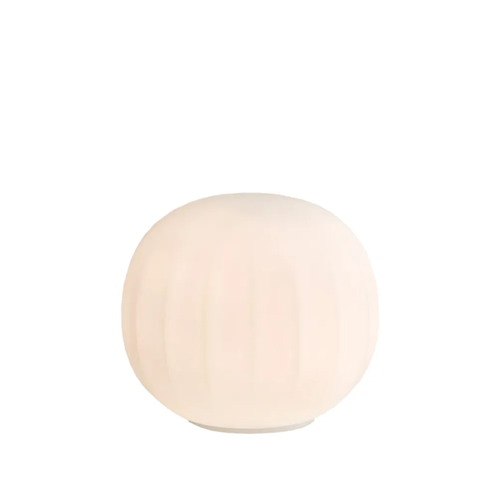 Lampada da tavolo Lita, Ø 30 cm, zoccolo bianco Luceplan