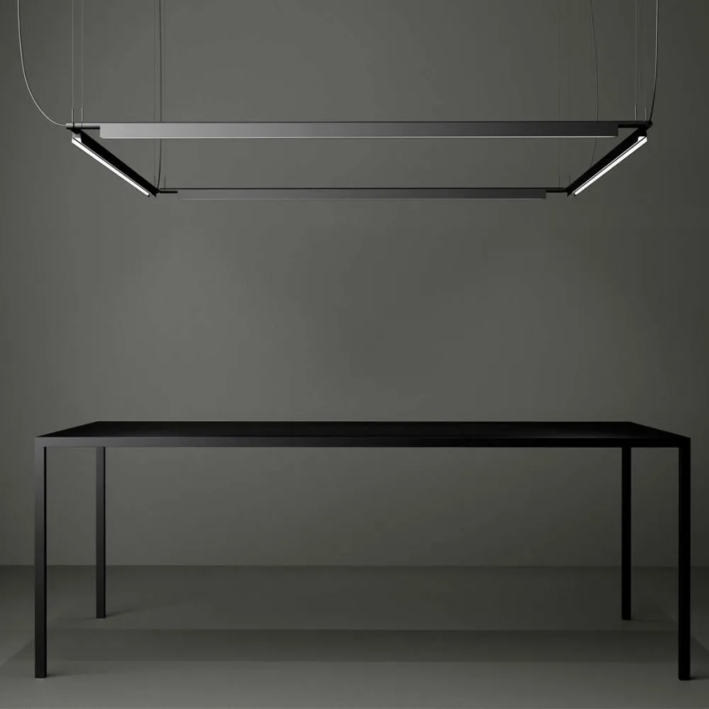 Lampadario Compendium, nero, dimmer incluso Luceplan