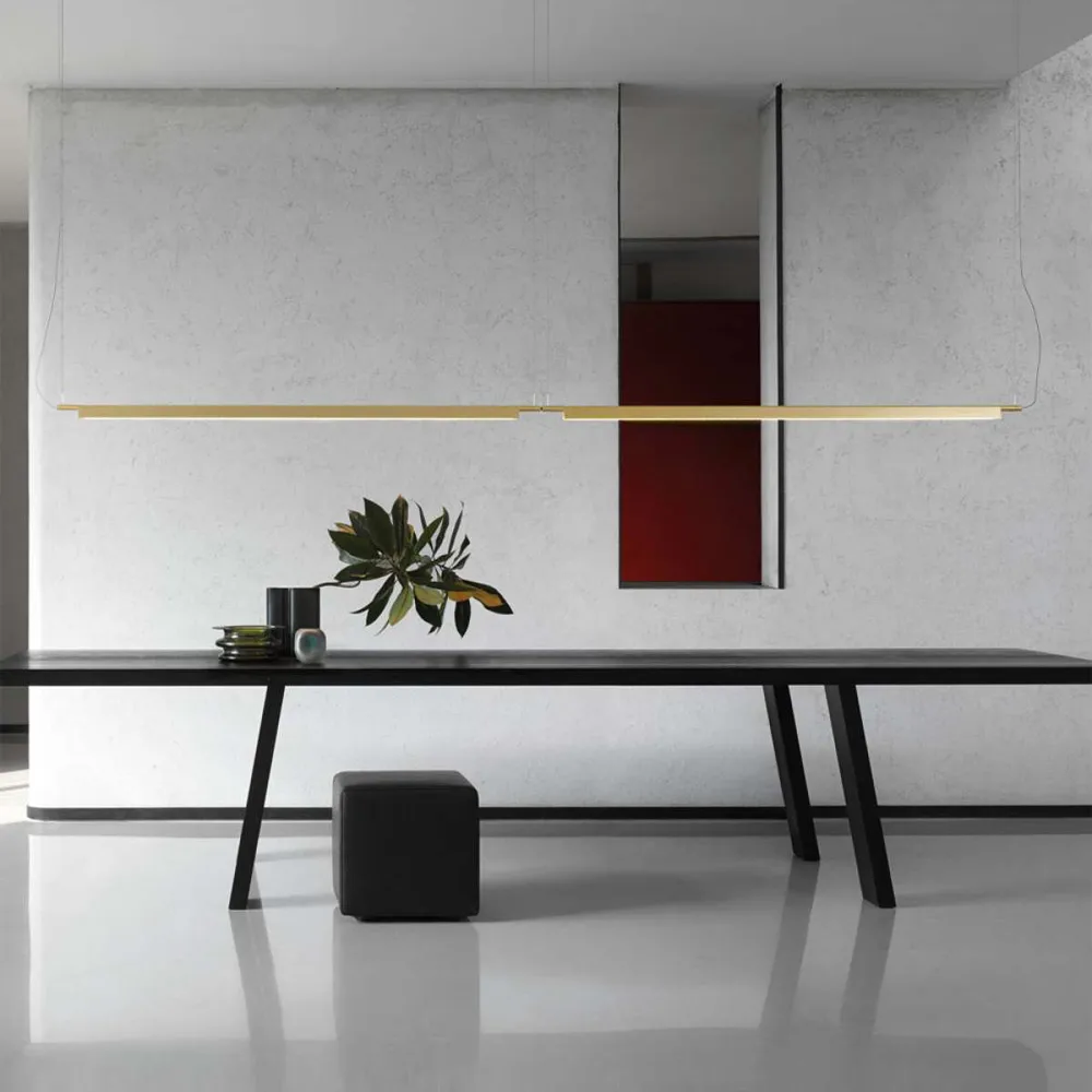 Lampadario Compendium, ottone, dimmer incluso Luceplan