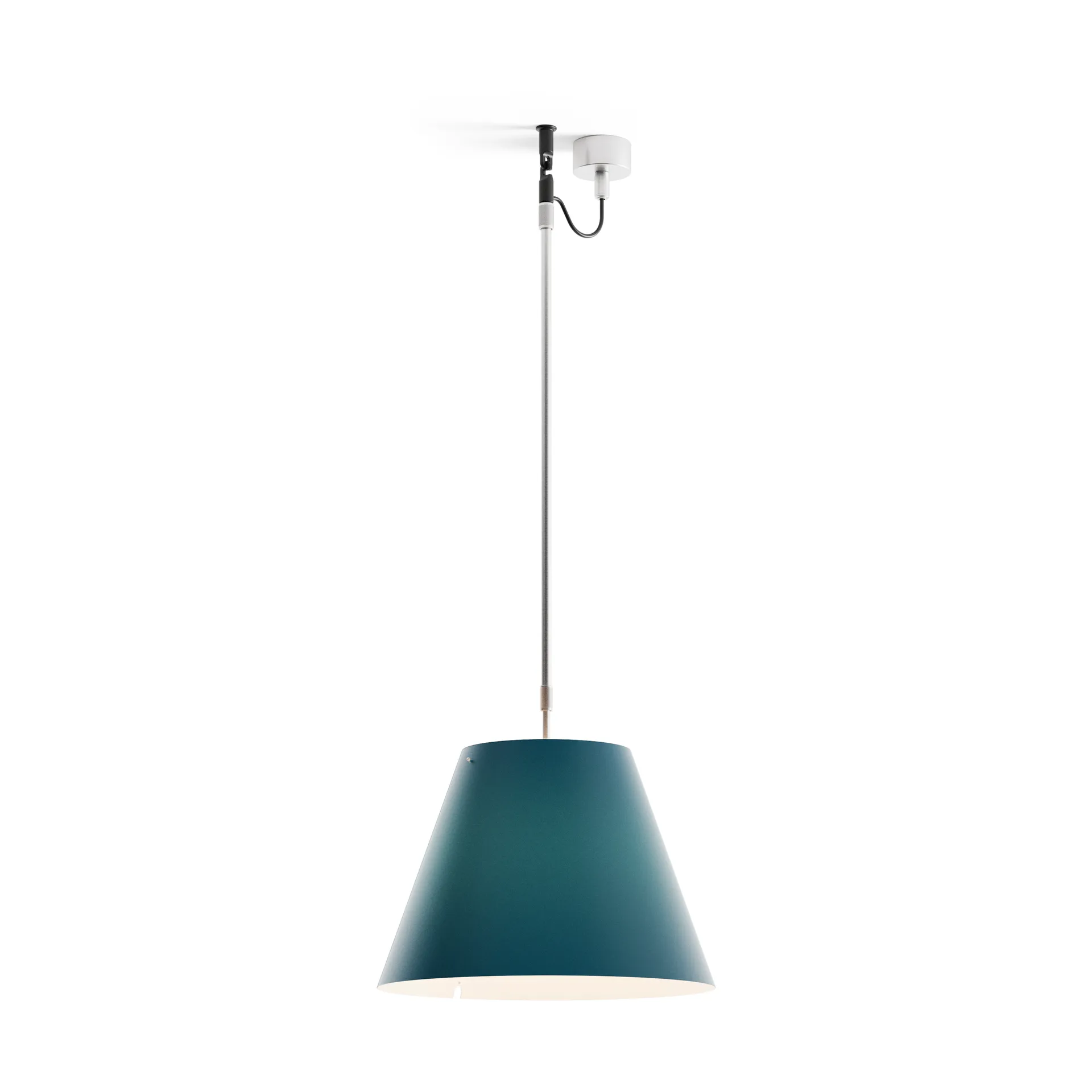 Lampadario Costanza D13 s, petroleum blue Luceplan