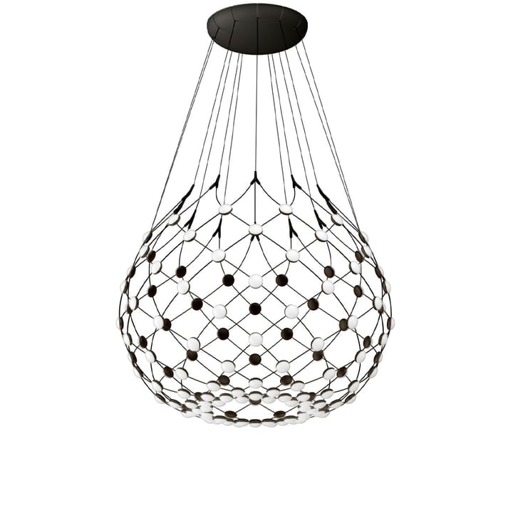 Lampadario Mesh - nero, medio - Luceplan