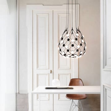 Lampadario Mesh - nero, small, cavo 1 m - Luceplan