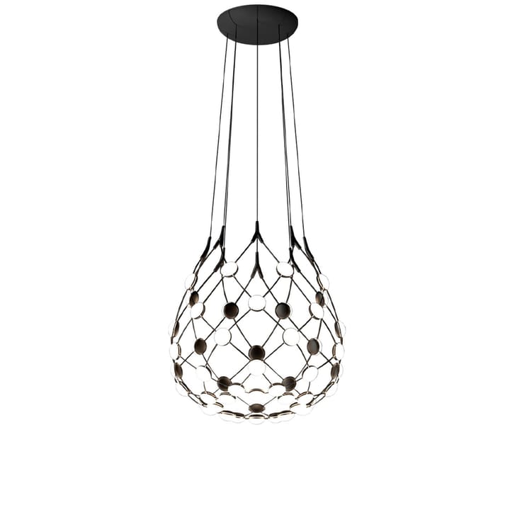 Lampadario Mesh - nero, small, cavo 5 m - Luceplan