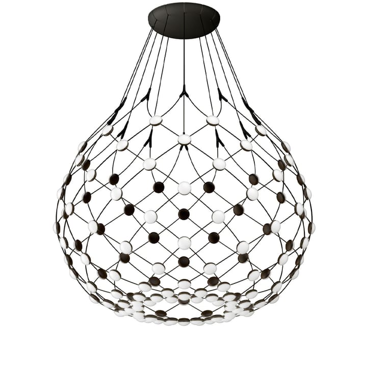 Lampadario senza fili Mesh - nero, grande - Luceplan