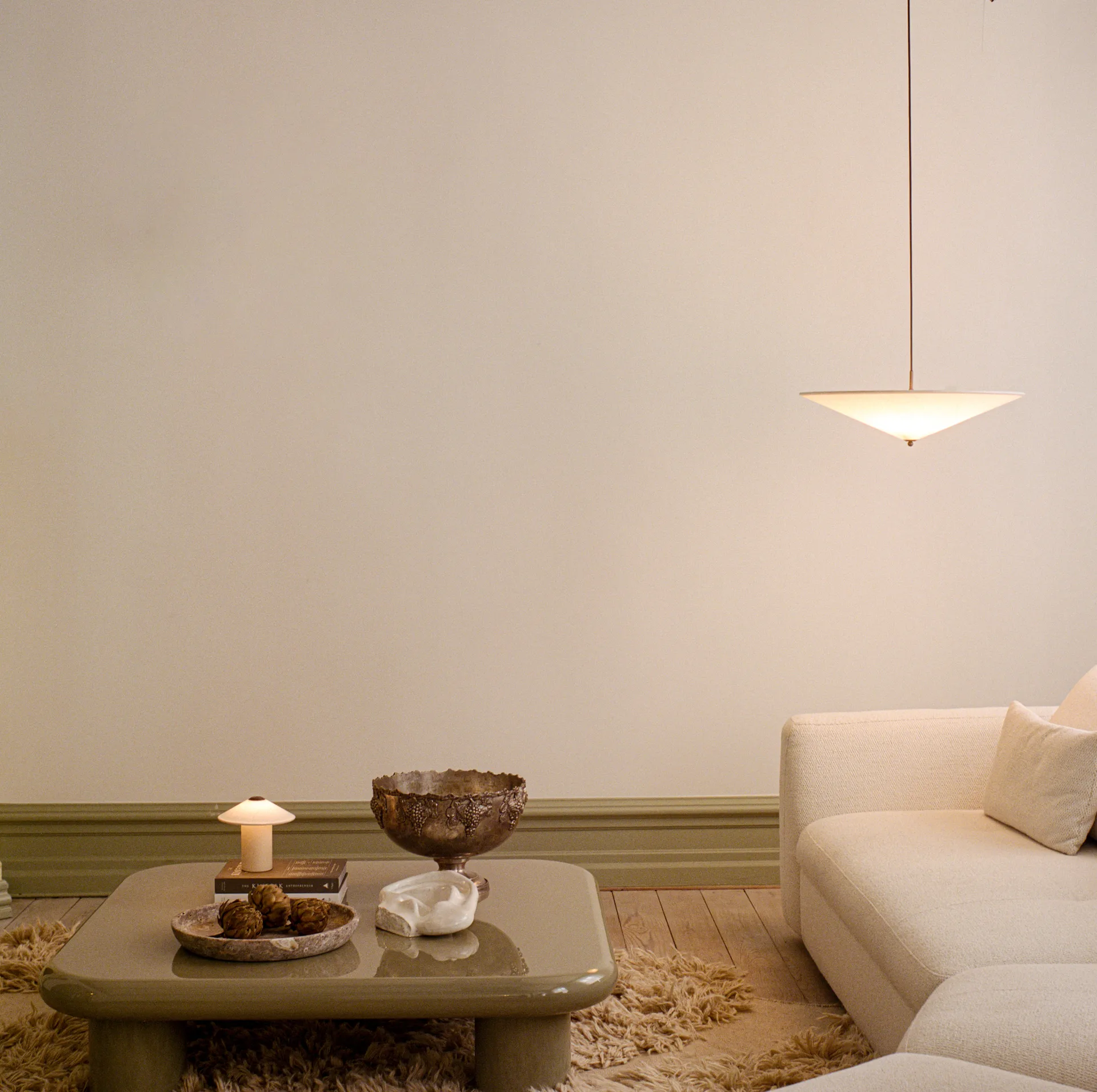 Lampada a sospensione Futé 600, Tela LYFA