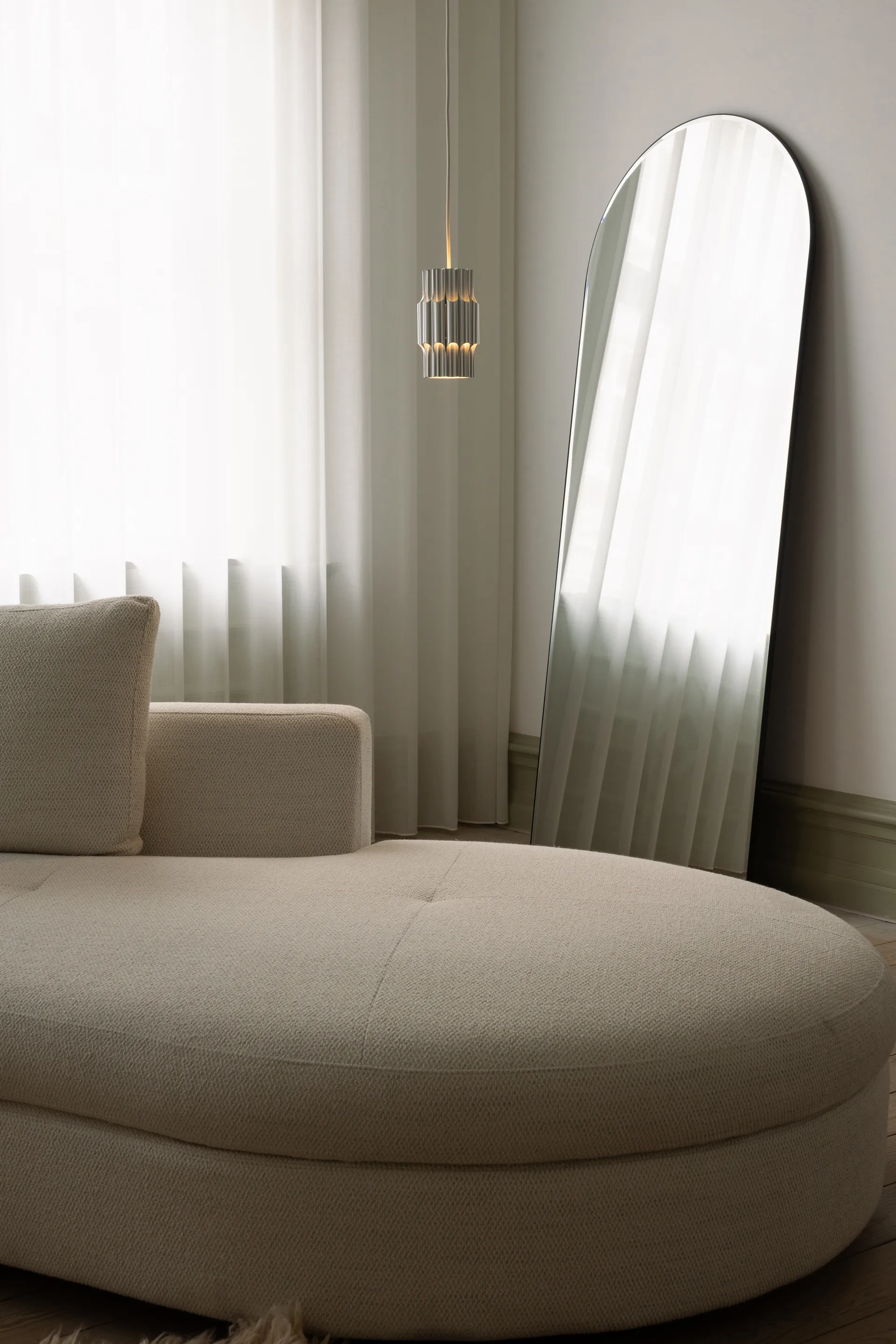 Lampada a sospensione Pan 120, Alluminio LYFA