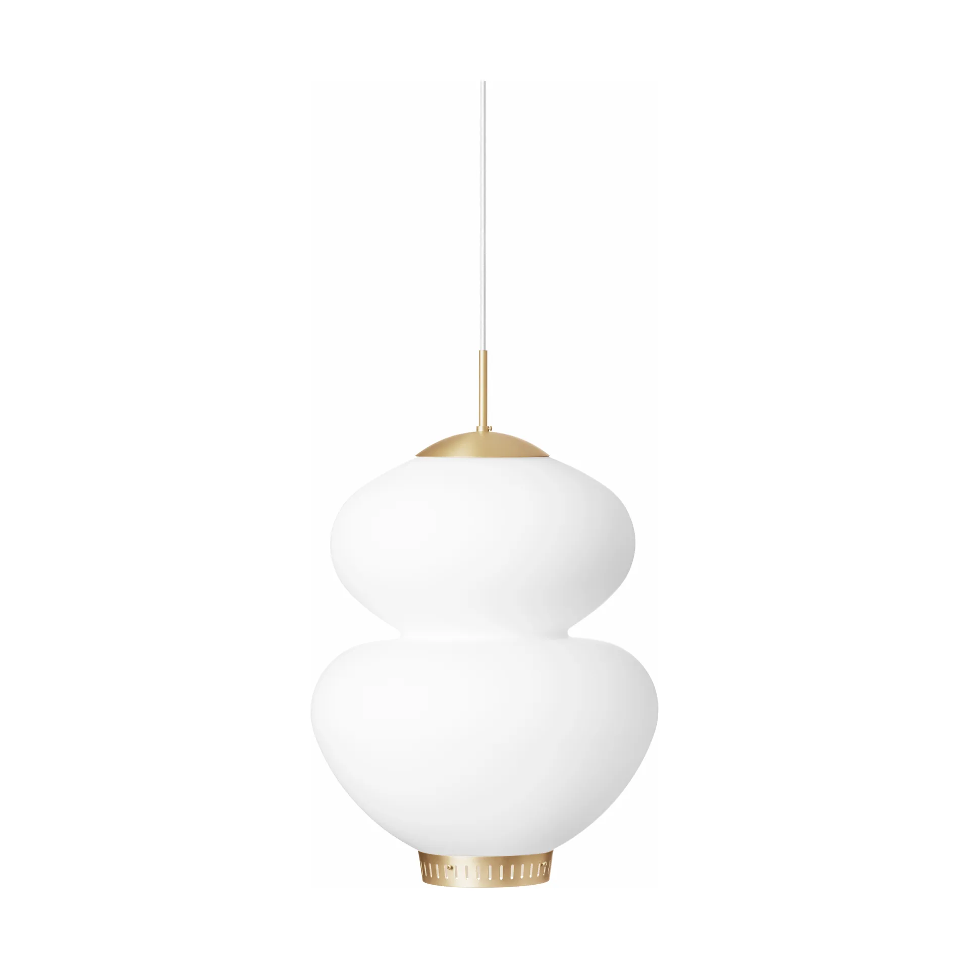 Lampada a sospensione Peanut 400, Opal glass LYFA