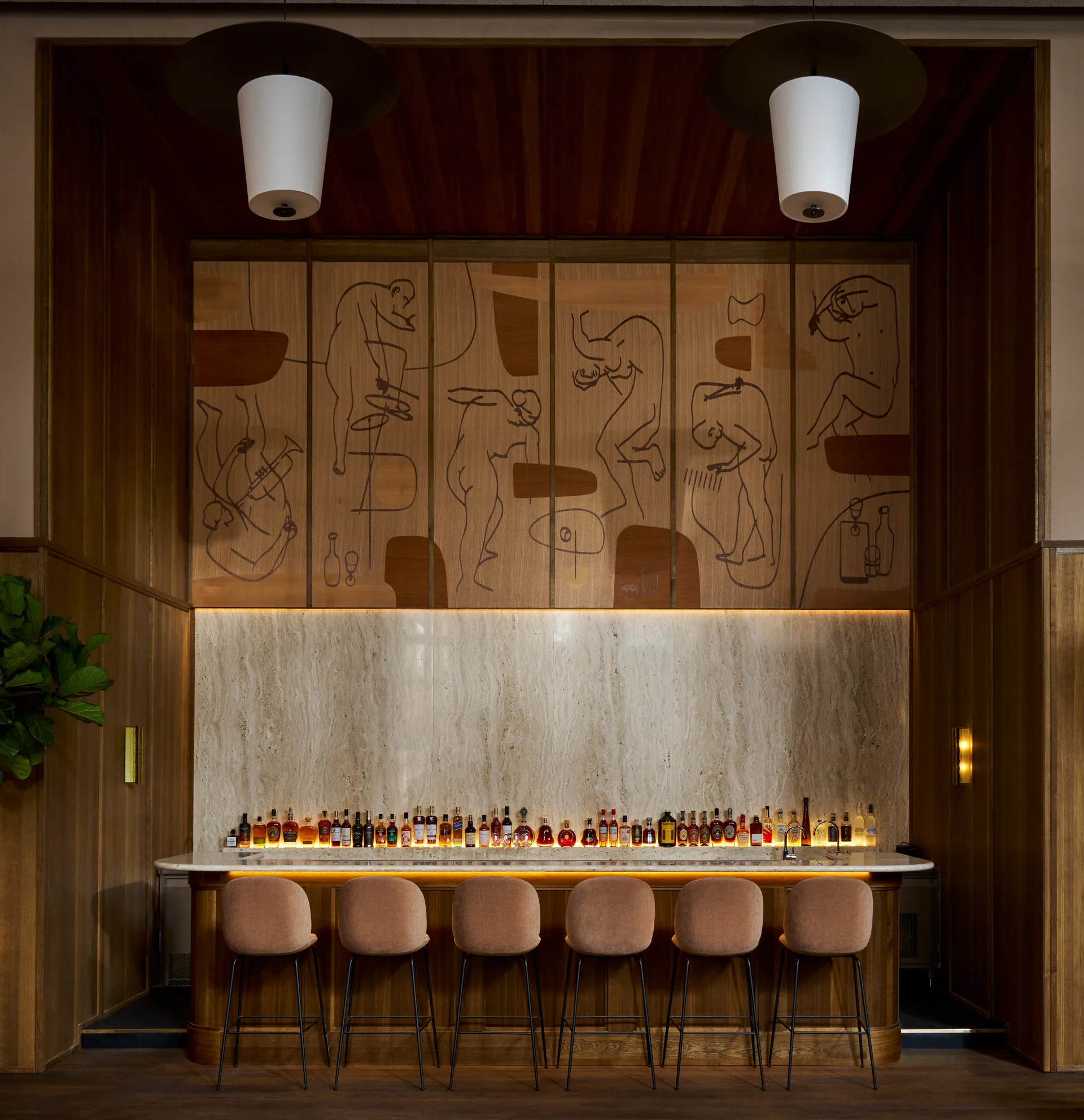 Lampada da parete Ryff, Bronzo LYFA