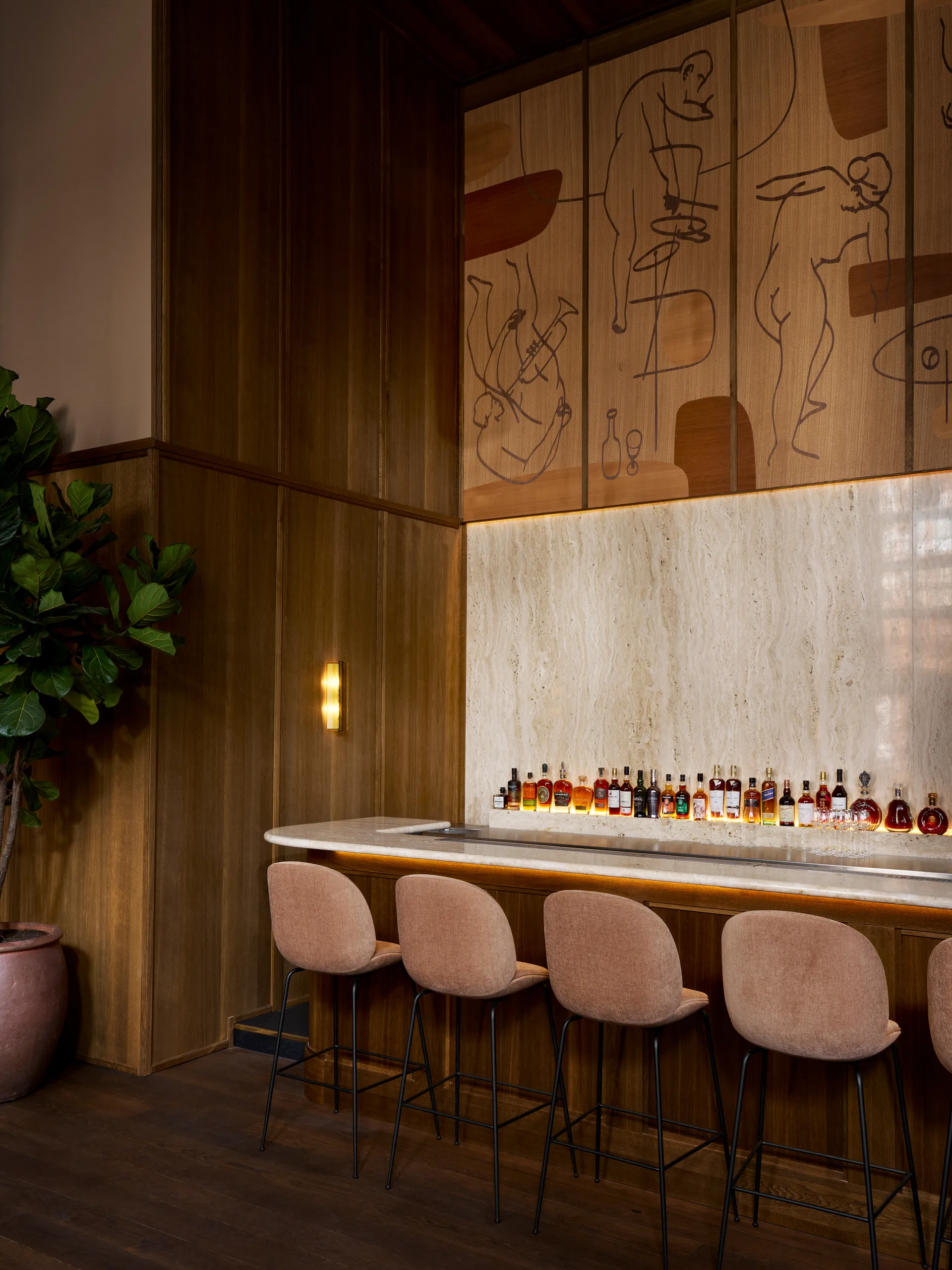 Lampada da parete Ryff, Bronzo LYFA