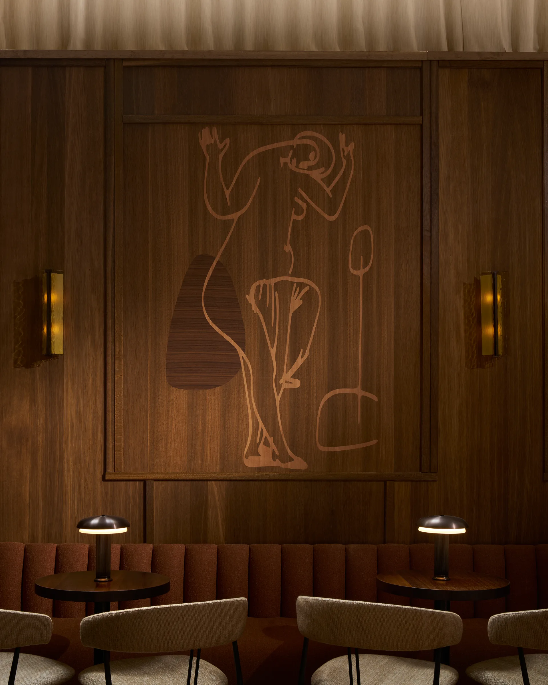 Lampada da tavolo portatile Noote, Bronzo LYFA