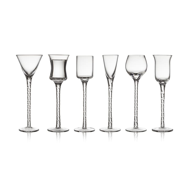 Bicchiere da liquore Rom, 2,5-5 cl, 6 pezzi - Trasparente - Lyngby Glas
