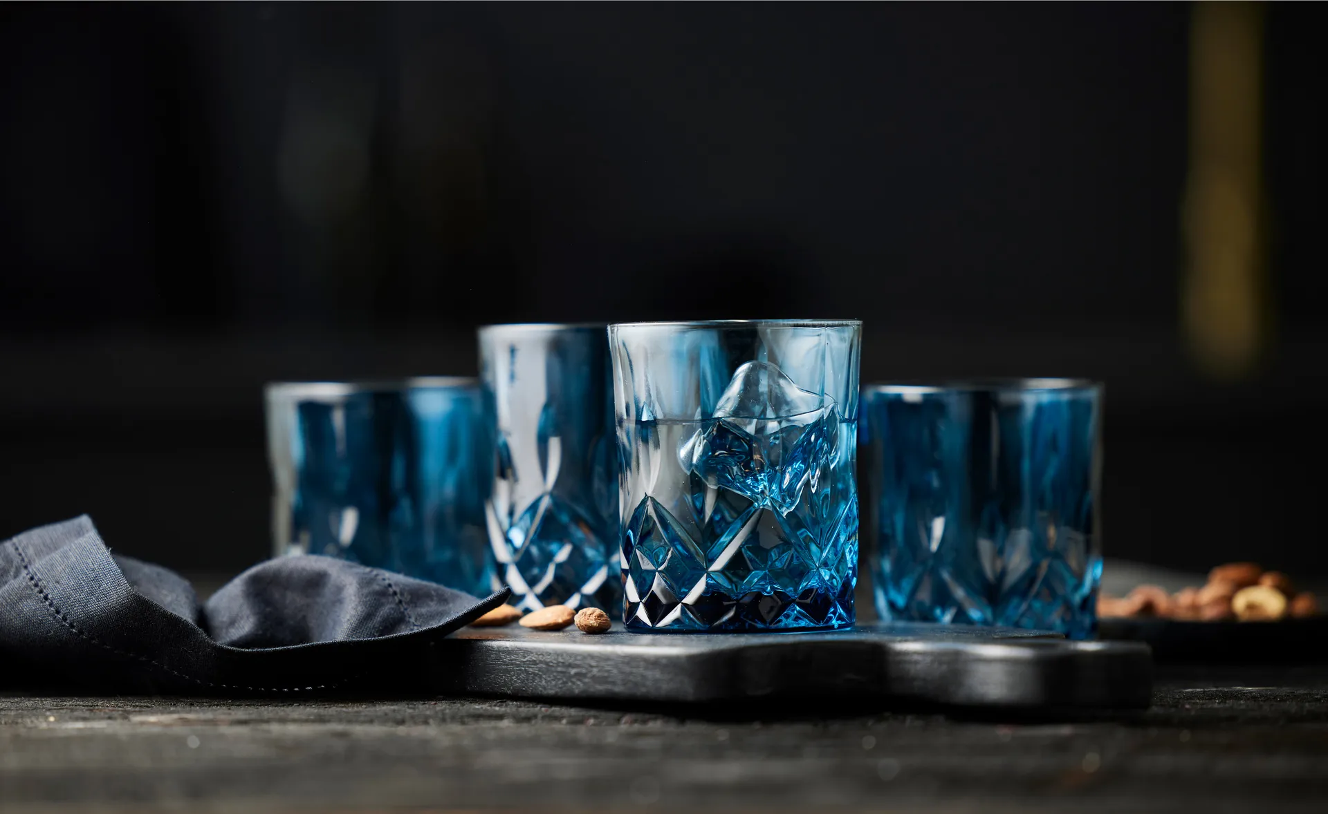 Bicchiere per whisky Sorrento 32 cl, confezione da 4, Blue Lyngby Glas