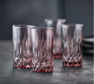 Bicchiere Sorrento highball 38 cl, confezione da 4 - Pink - Lyngby Glas