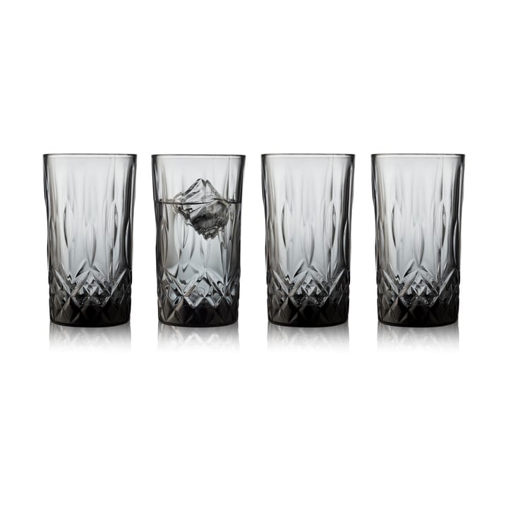 Bicchiere Sorrento highball 38 cl, confezione da 4 - Smoke - Lyngby Glas