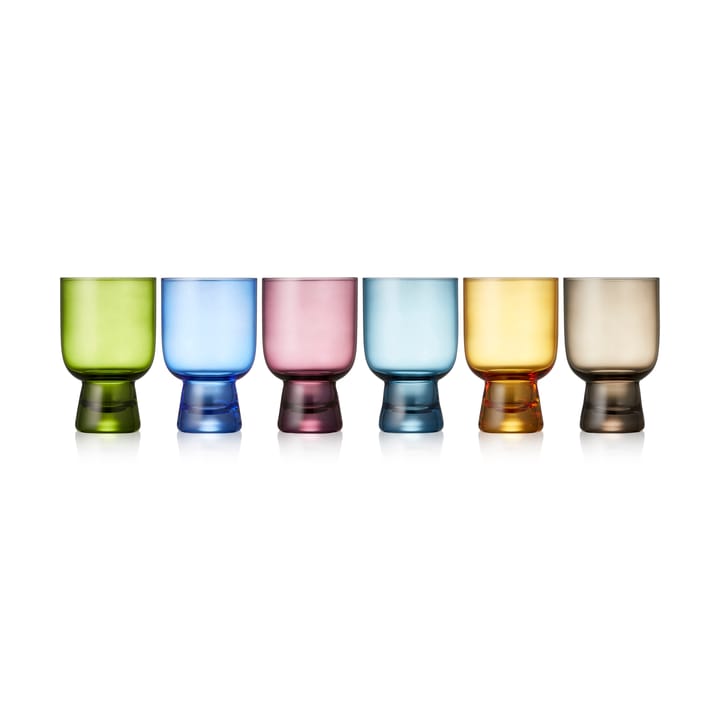 Bicchiere tumbler Lyngby in vetro, 30 cl, confezione da 6, Mix Lyngby Glas