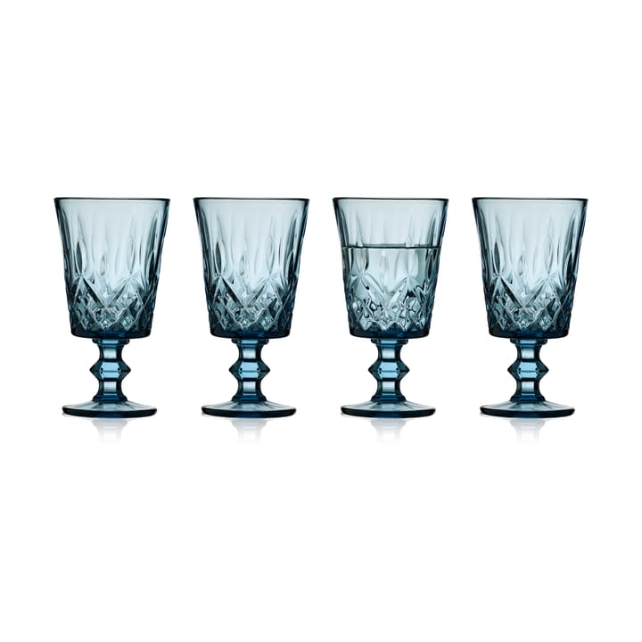 Bicchieri da vino Sorrento 29 cl confezione da 4 - Blu - Lyngby Glas