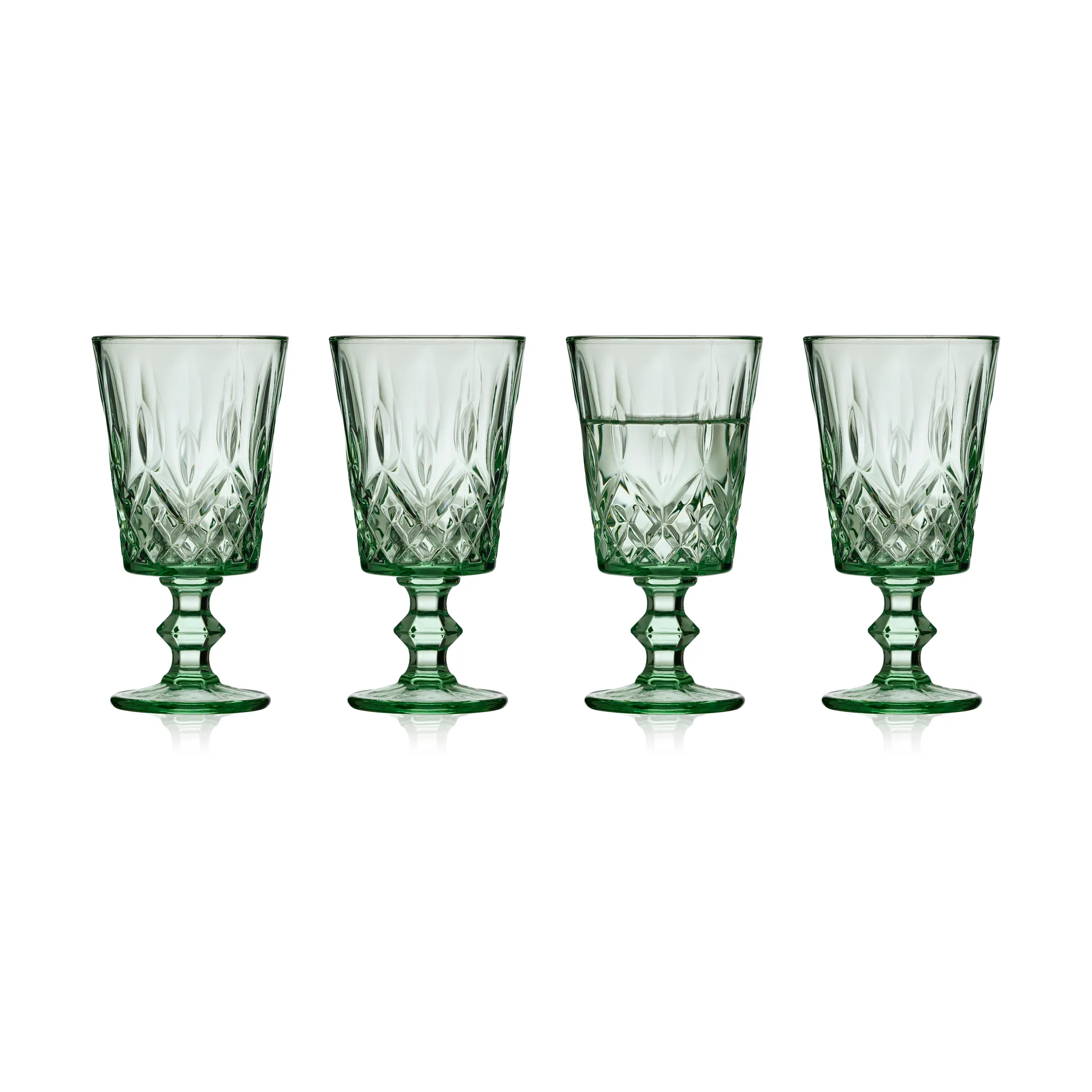 Bicchieri da vino Sorrento 29 cl confezione da 4, Verde Lyngby Glas