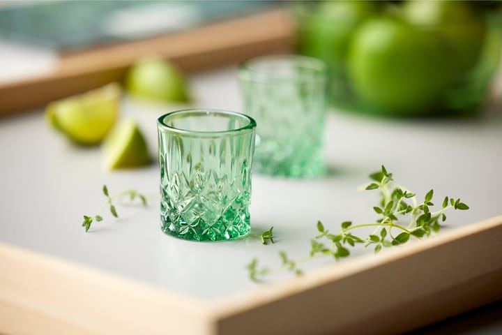 Bicchierini da shot Sorrento 4 cl confezione da 4 - Verde - Lyngby Glas