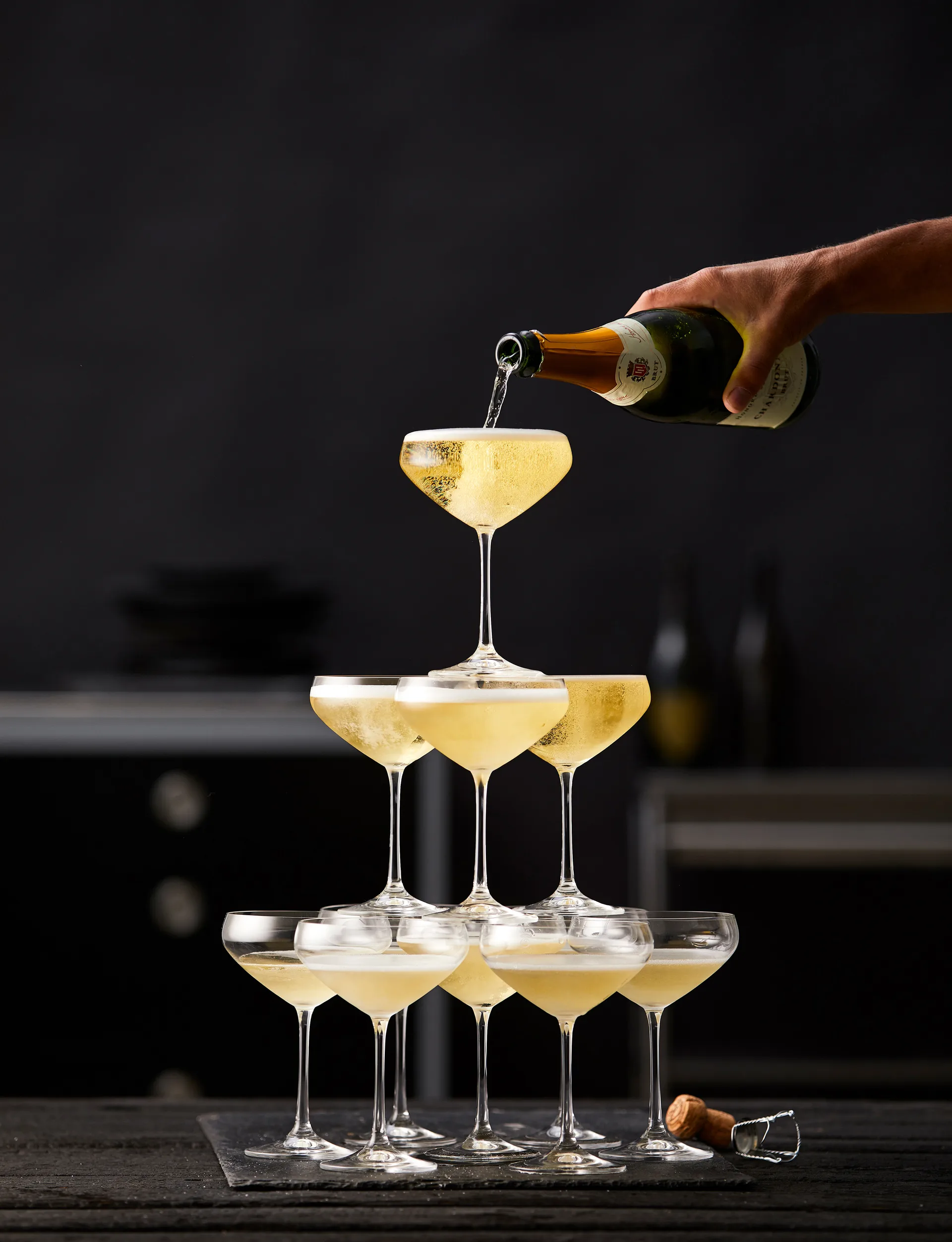 Calice da champagne Juvel coupe da 34 cl, confezione da 4, Cristallo Lyngby Glas