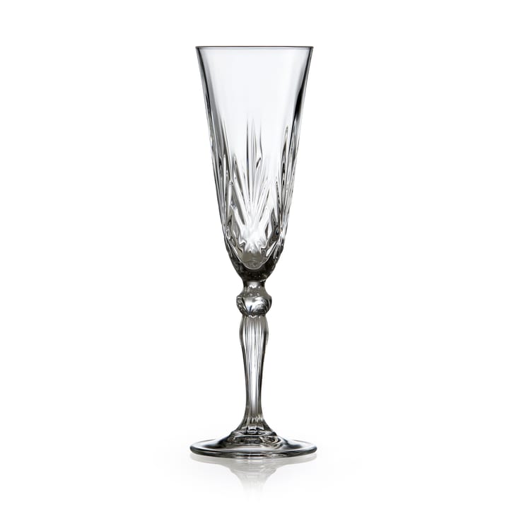 Calice da champagne Melodia da 16 cl, confezione da 4, Cristallo Lyngby Glas