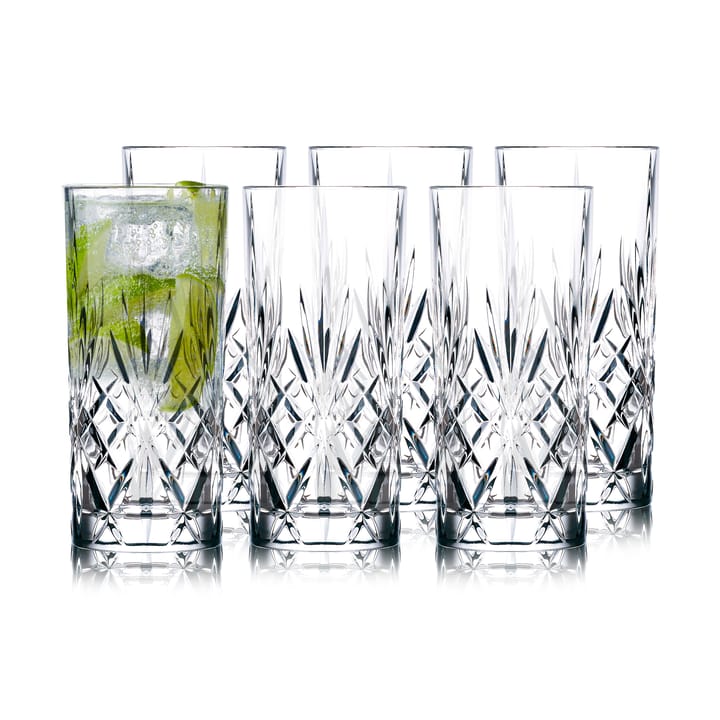 Calice highball Melodia da 36 cl, confezione da 6 - Cristallo - Lyngby Glas