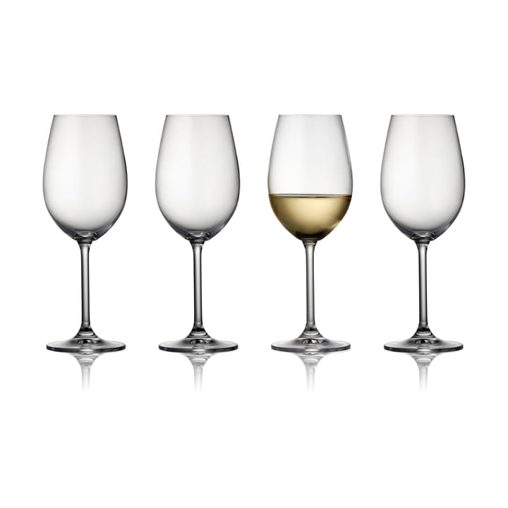 Calice per vino bianco Clarity, 35 cl, confezione da 4 - Clear - Lyngby Glas