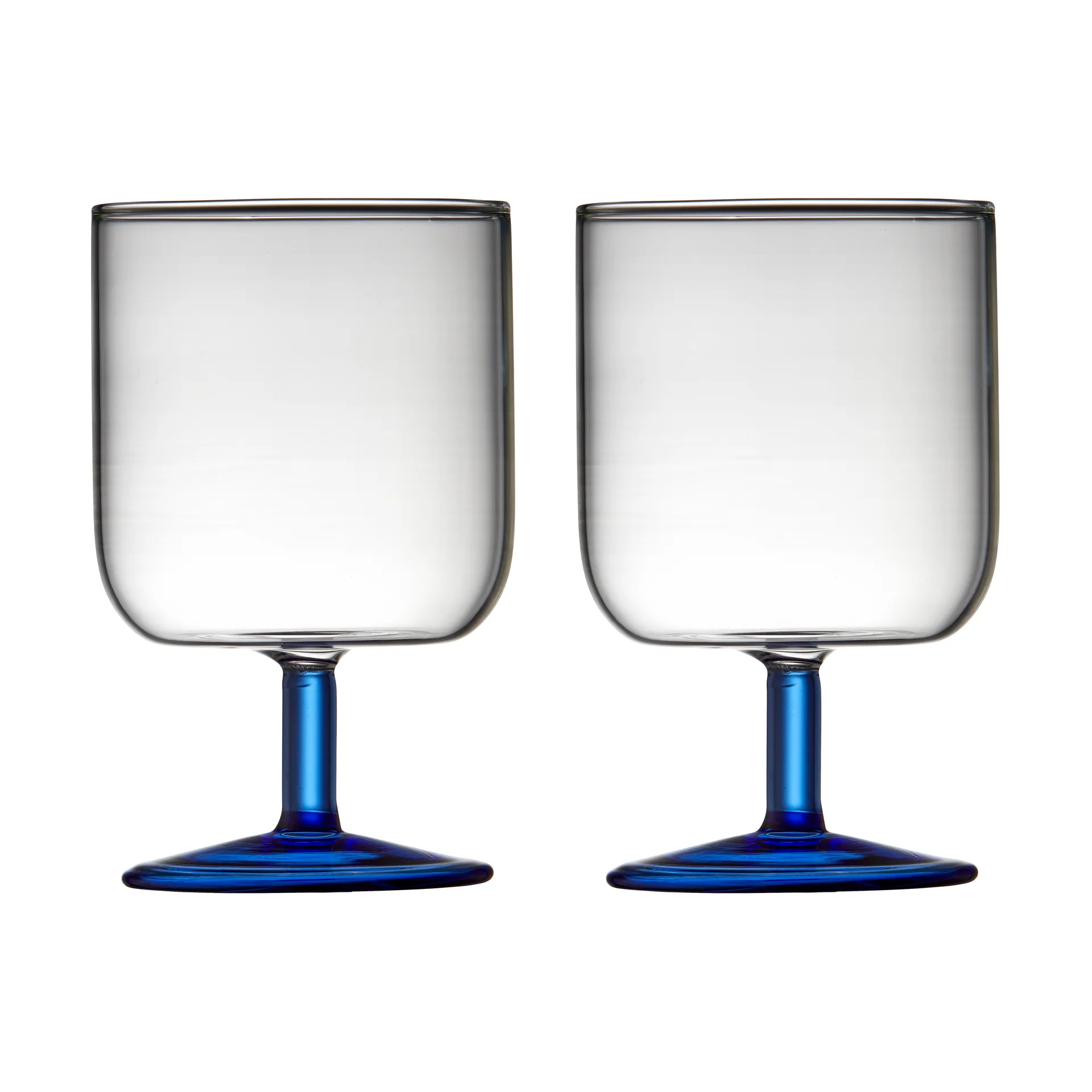 Calice per vino Torino 30 cl, confezione da 2, Clear-blue Lyngby Glas