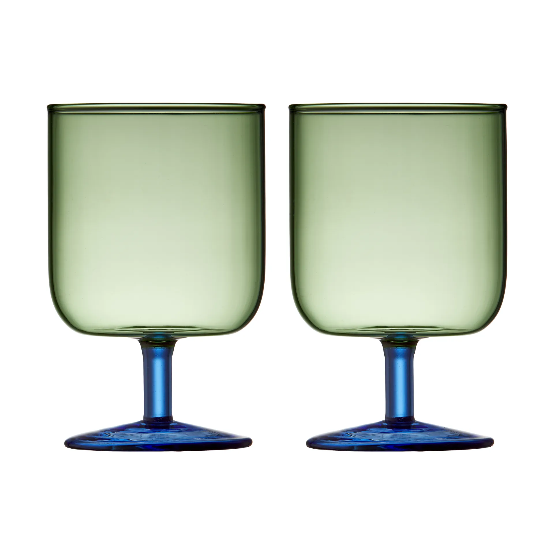 Calice per vino Torino 30 cl, confezione da 2, Green-blue Lyngby Glas