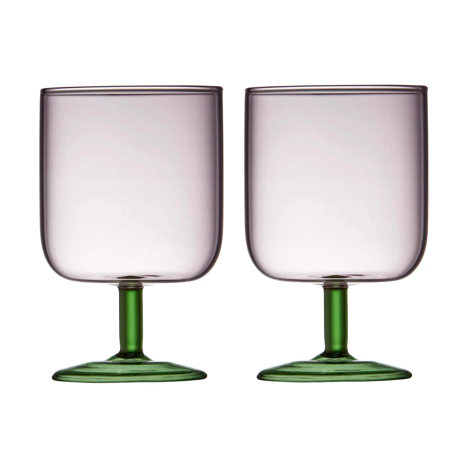 Calice per vino Torino 30 cl, confezione da 2, Pink-green Lyngby Glas