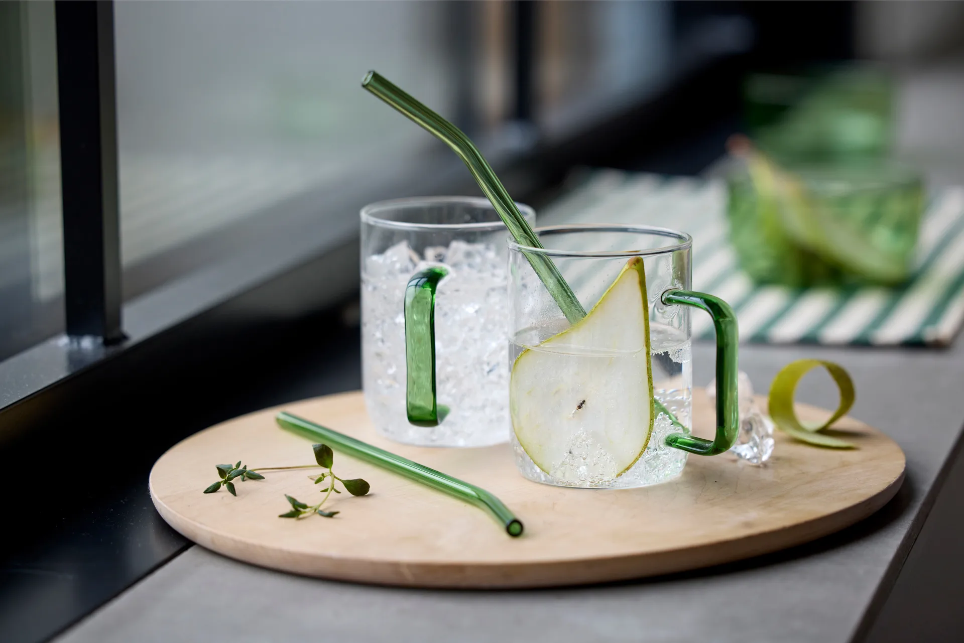 Cannucce Lyngby Glas 21,5 cm confezione da 4, Verde Lyngby Glas