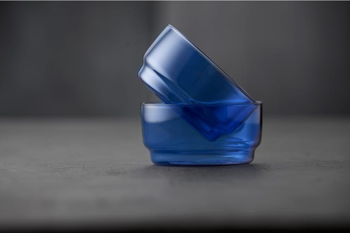 Ciotola Torino 50 cl confezione da 2 - Azzurro - Lyngby Glas