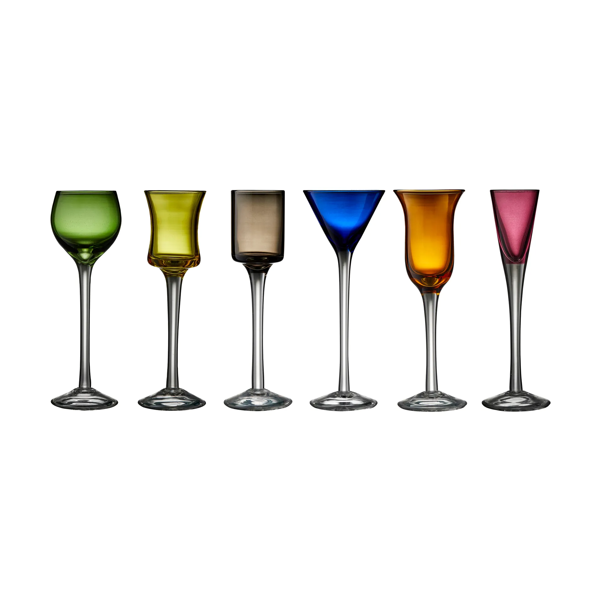 Lyngby Glas bicchieri da liquore 2,5-5 cl 6 pezzi, Mix Lyngby Glas