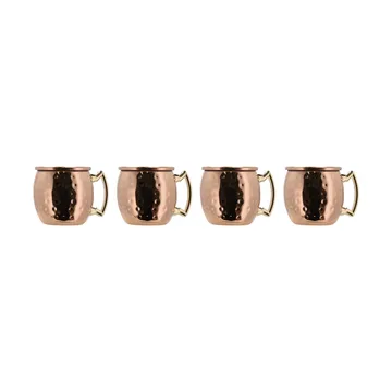 Mini bicchiere da liquore Moscow Mule, 8 cl, confezione da 4 - Rame - Lyngby Glas