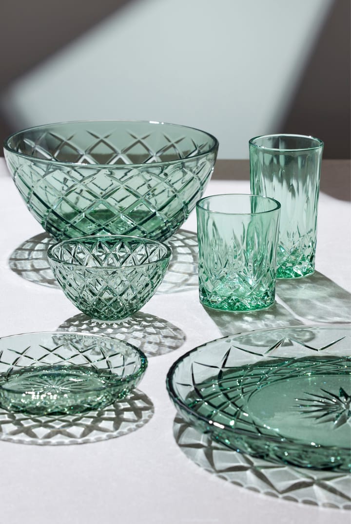 Piattino Sorrento, Ø 16 cm, confezione da 4 - Verde - Lyngby Glas