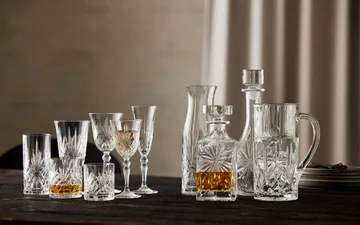 Set brocca e bicchieri highball Melodia, 7 pezzi - Cristallo - Lyngby Glas