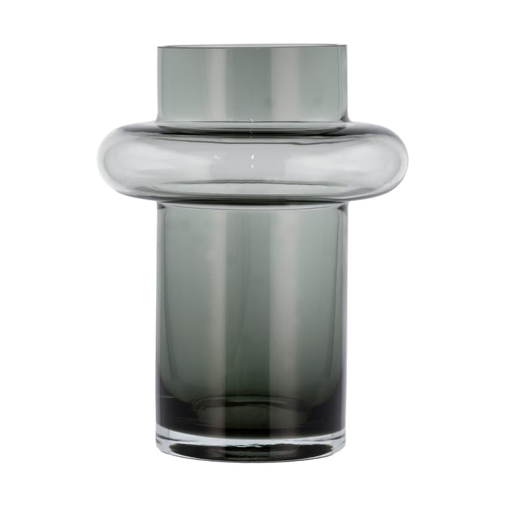 Vaso di vetro Tube, 20 cm - Vetro fumé - Lyngby Glas