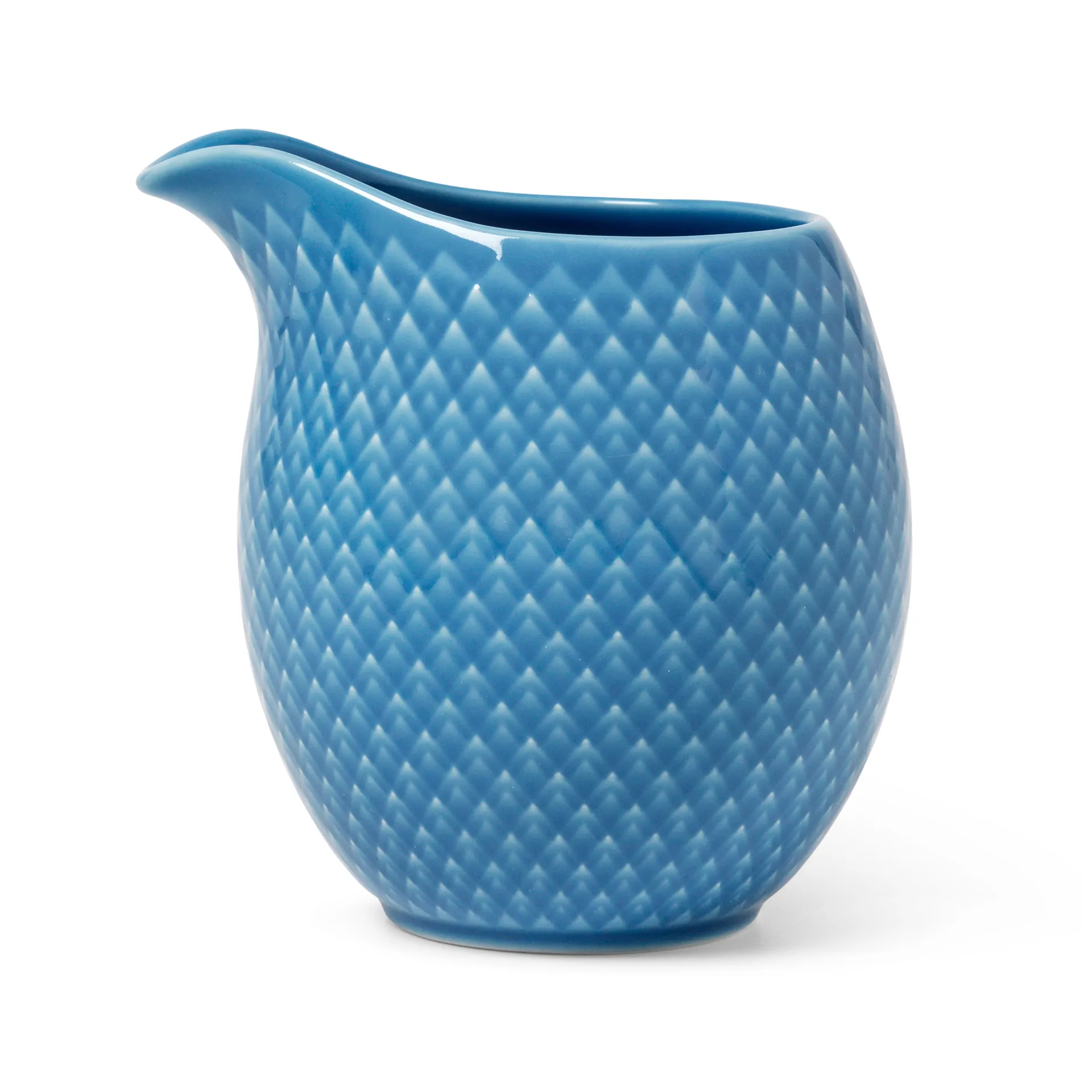 Bricco per latte Rhombe 39 cl, Blu Lyngby Porcelæn