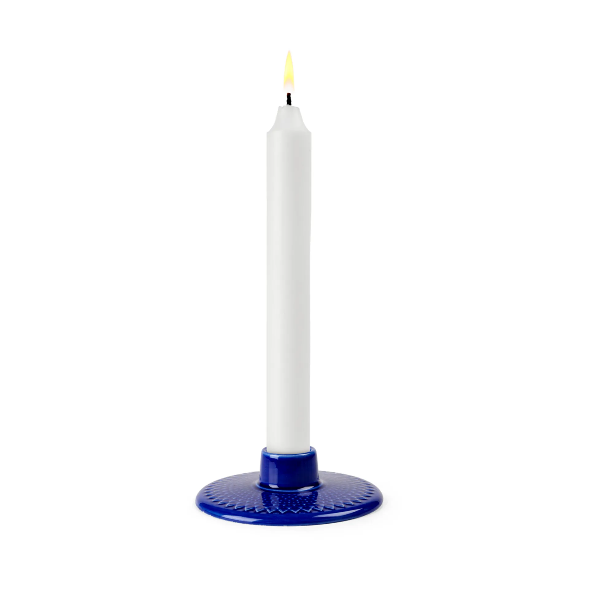 Candeliere Rhombe 3 cm, Blu scuro Lyngby Porcelæn