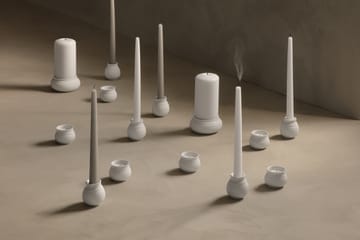 Candelieri Curve Block Ø 11 cm - Bianco - Lyngby Porcelæn