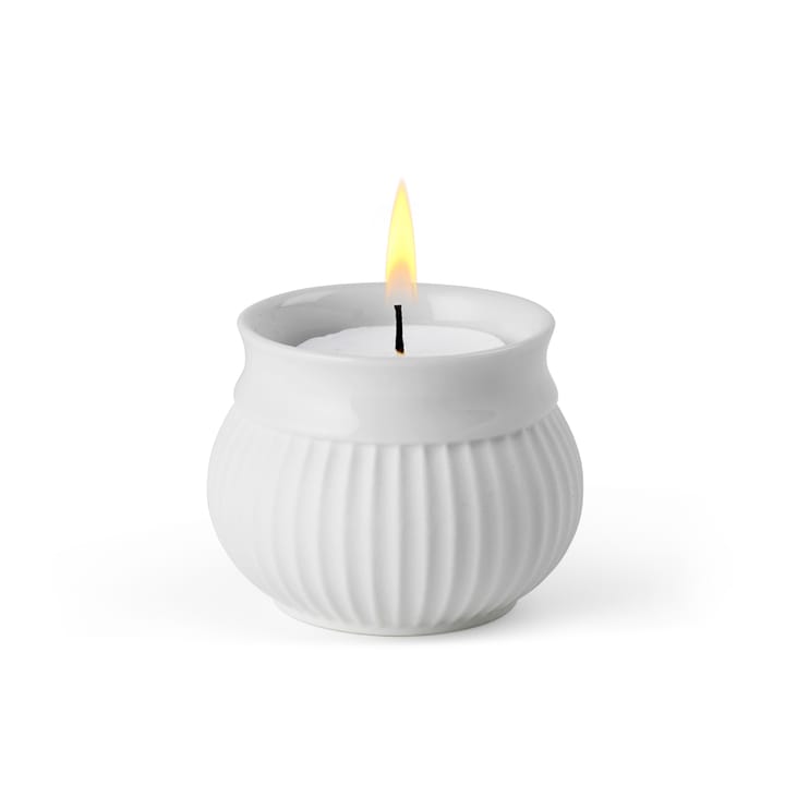 Candelieri Curve Block Ø 11 cm, Bianco Lyngby Porcelæn