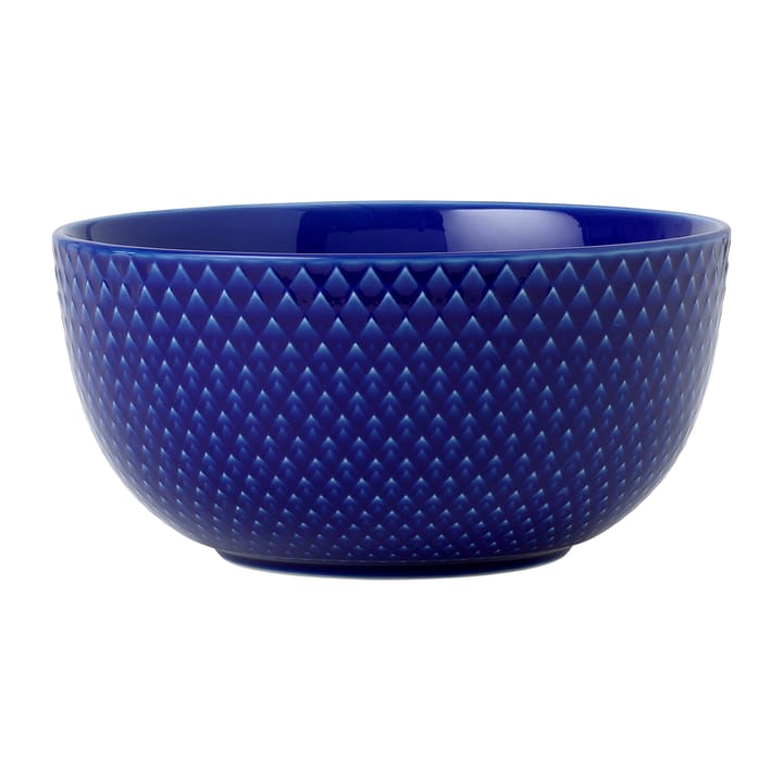 Ciotola Rhombe Ø 13 cm - Blu scuro - Lyngby Porcelæn