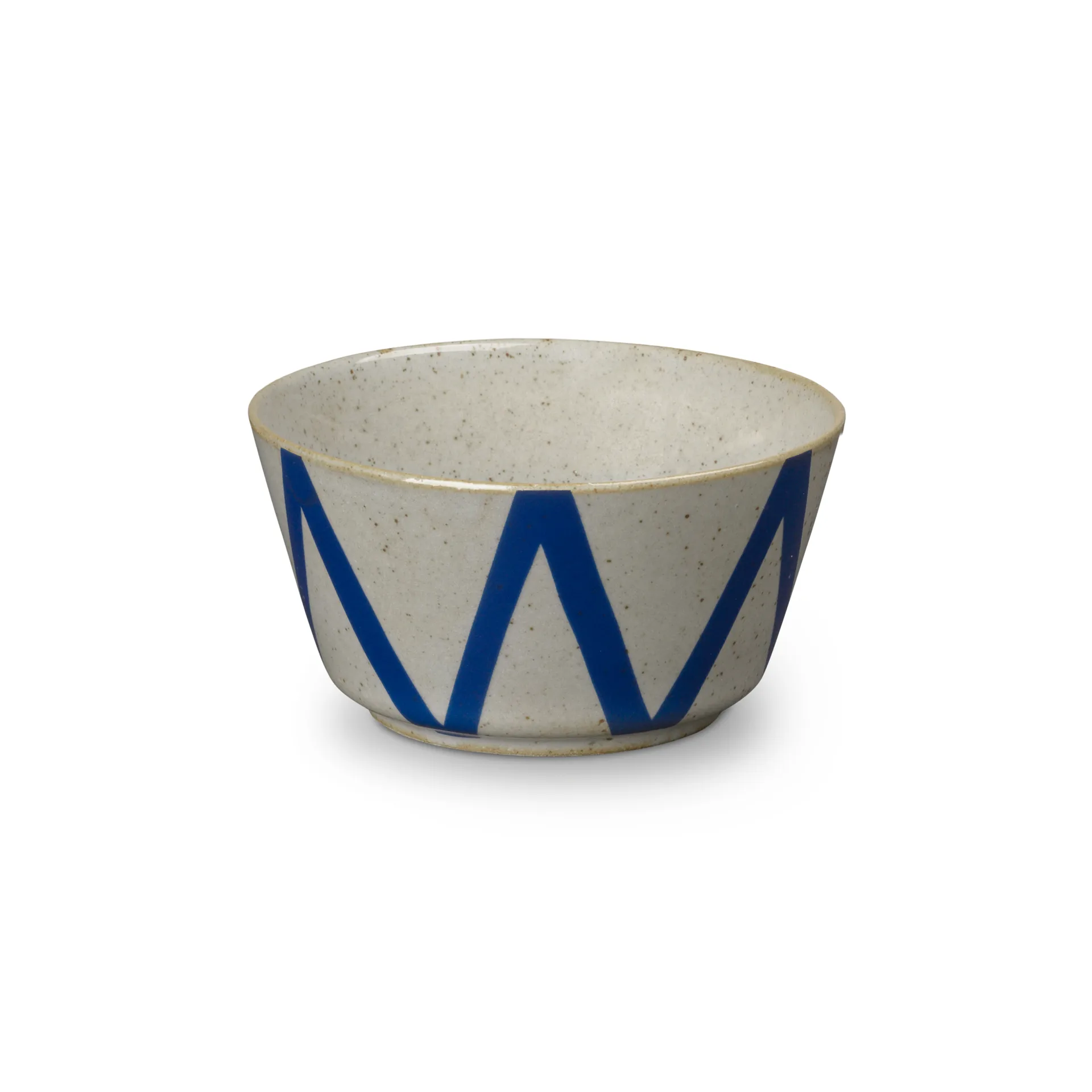 Ciotola zigzag DAN-ILD Ø 9 cm, blu Lyngby Porcelæn