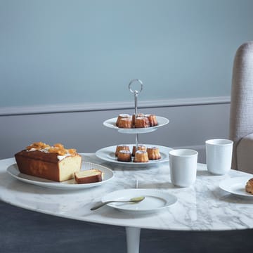 Piatto da torta Rhombe Ø 27 cm - bianco - Lyngby Porcelæn