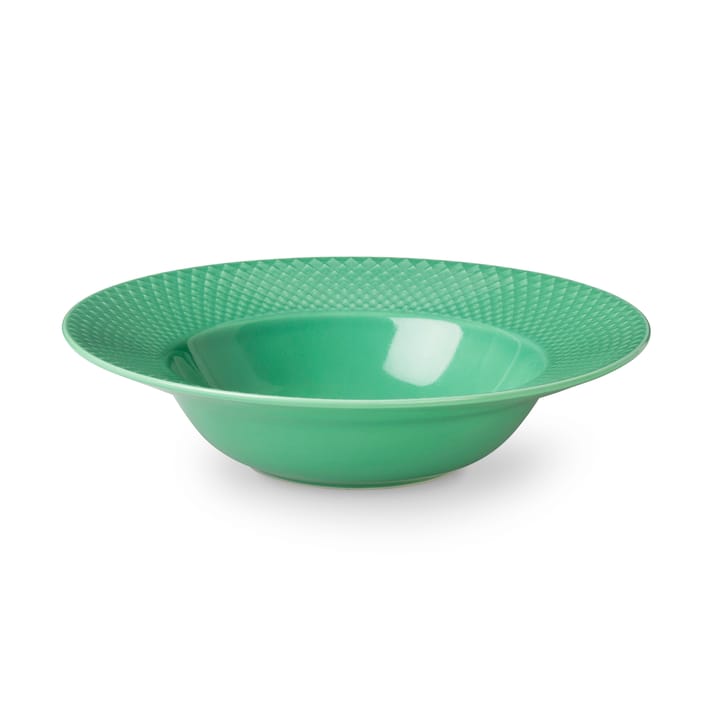 Piatto fondo Rhombe verde - 24,5 cm - Lyngby Porcelæn