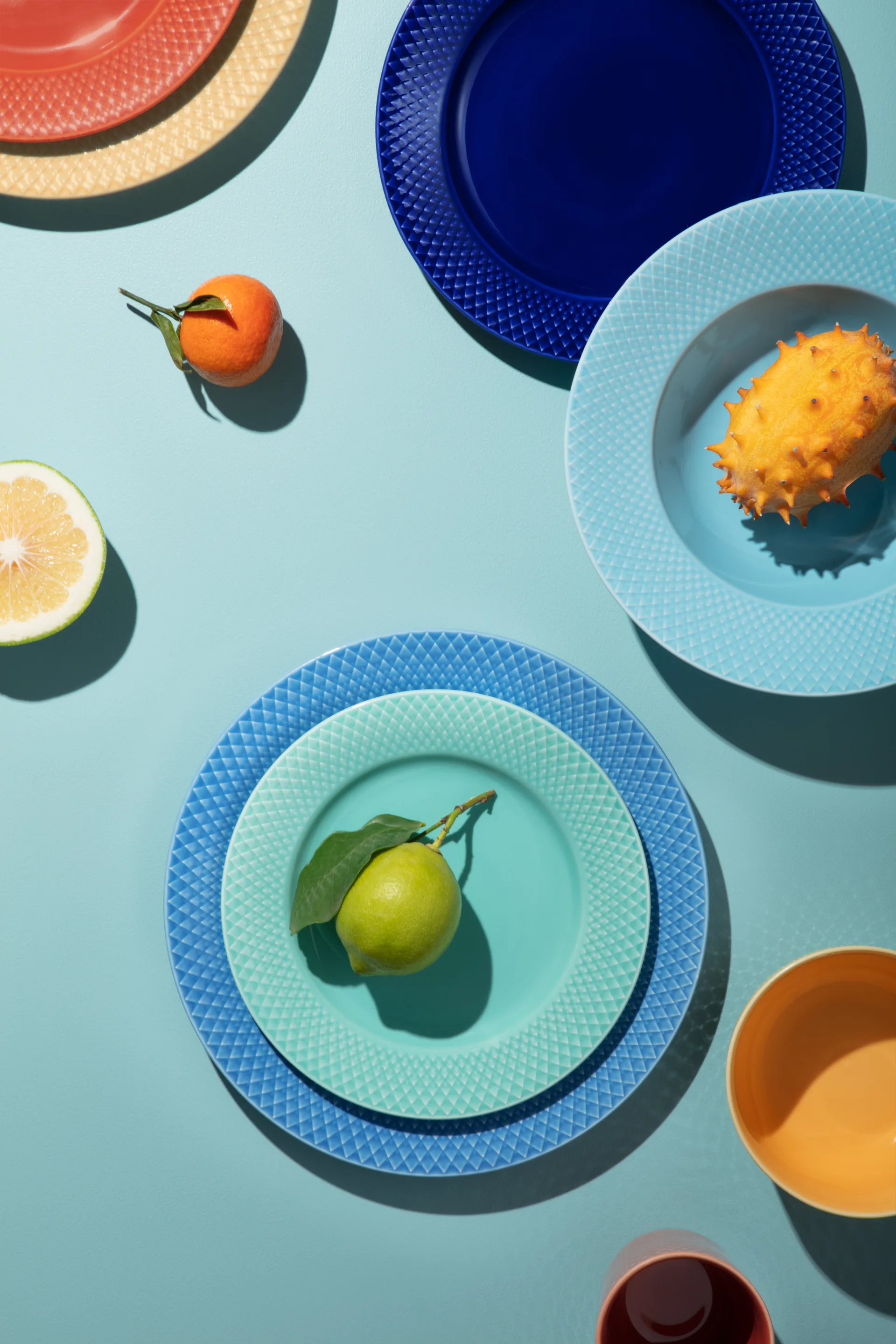 Piatto Rhombe Ø 27 cm, Blu Lyngby Porcelæn