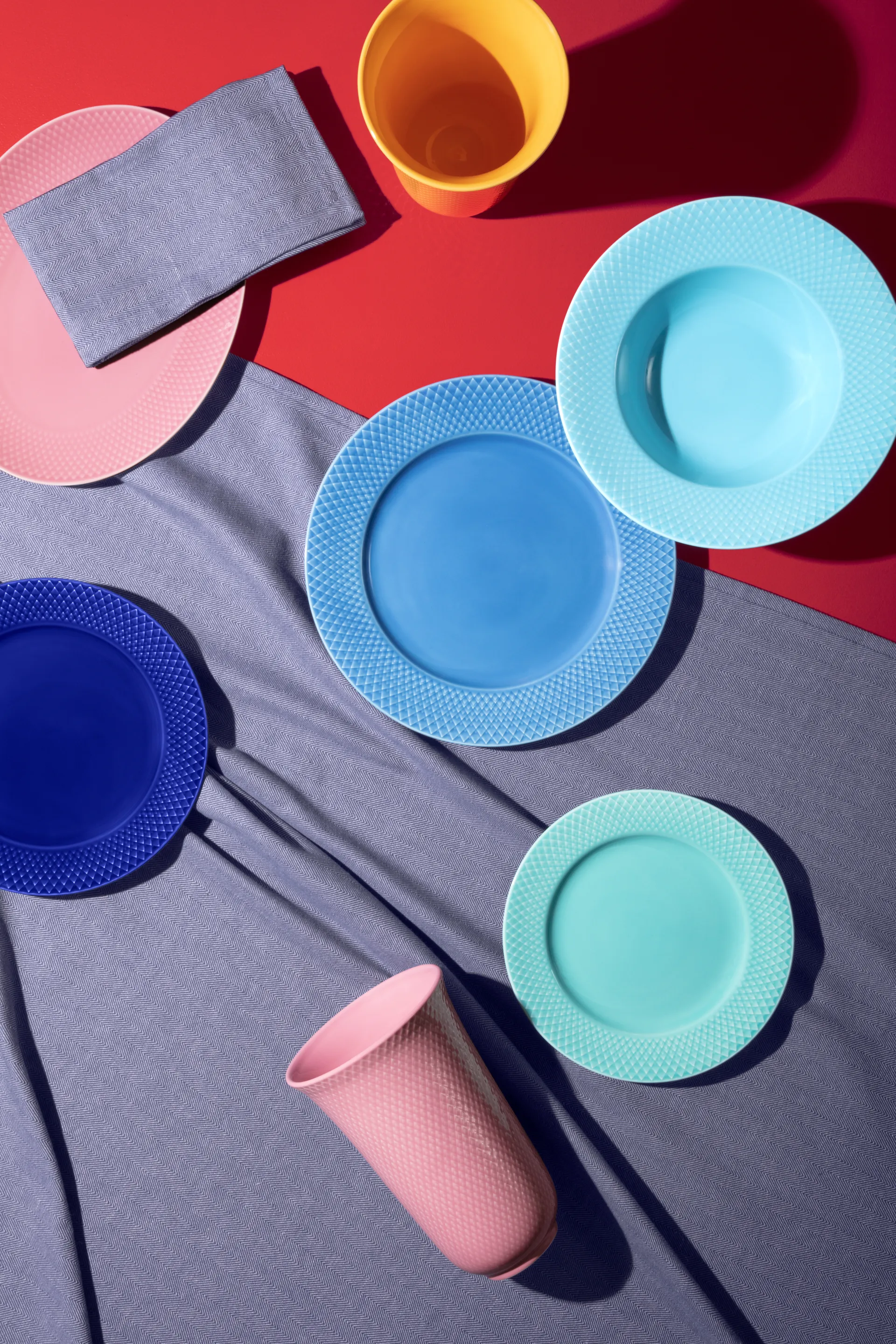 Piatto Rhombe Ø 27 cm, Blu Lyngby Porcelæn